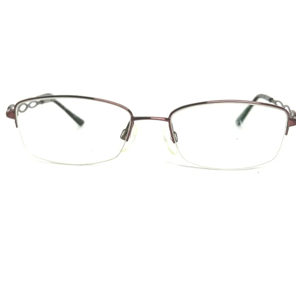 Charmant CH29204 BU‎ Beta Titanium Eyeglasses Frames Purple 54-18-135 Half Rim